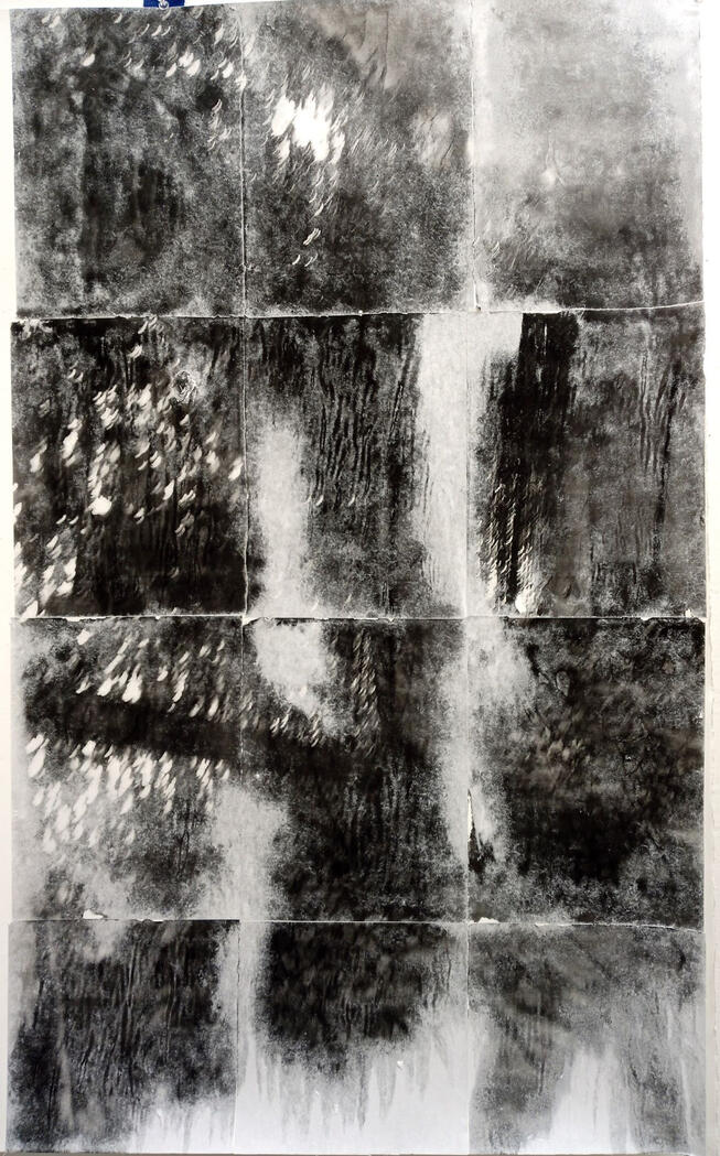 'Petra's Lament', 26x38" photo transfer on paper